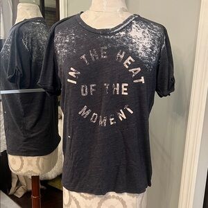 MOTHER Black Crewneck Tee with Care Tag